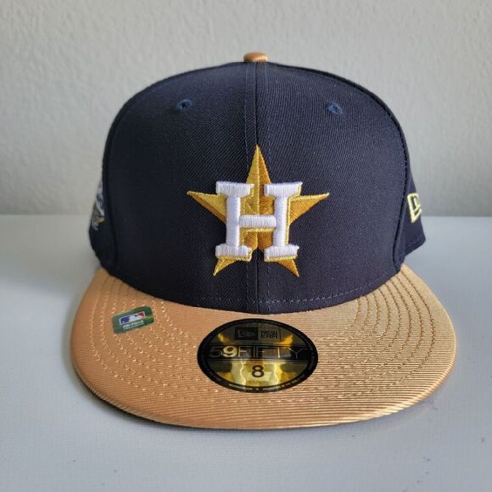 Houston Astros New Era 59FIFTY Blue Gold 2023 Gold Collection Fitted Hat 8